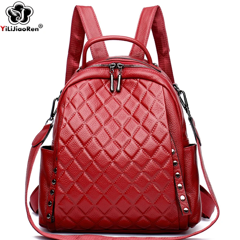 Luxury Bags For School - Zaino in vera pelle borsa a