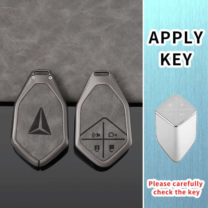 Key Holder Leather Pouch - Custodia per chiave auto con telecomando
