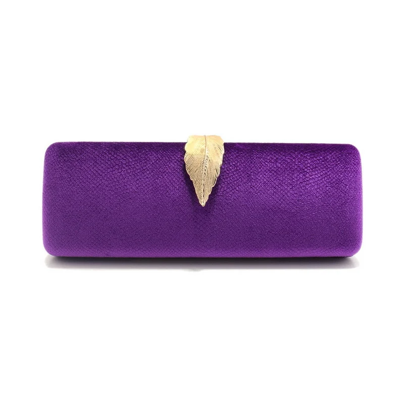 Luxury Bags Reseller - Elegante pochette da sera viola da