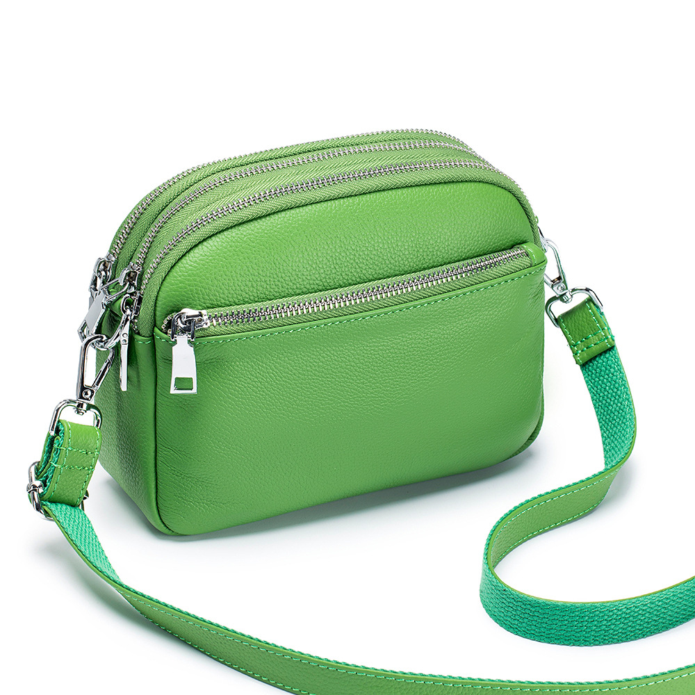 Key Holder Leather Pouch - Borsa a tracolla versatile in vera