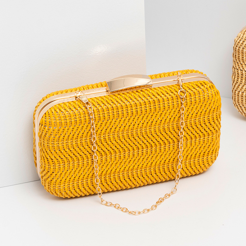Borsa da donna in paglia Casua - Luxury Bags Yellow recensione e prezzo