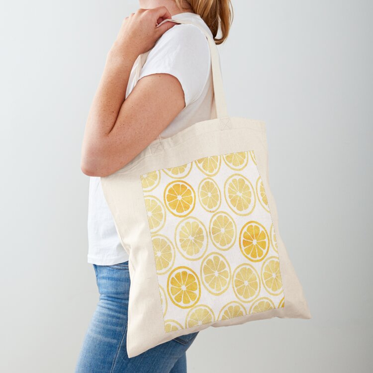 Borsa tote con motivo a fette  - Luxury Bags Yellow recensione e prezzo